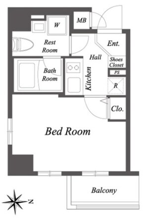 ルクレ住吉の物件間取画像